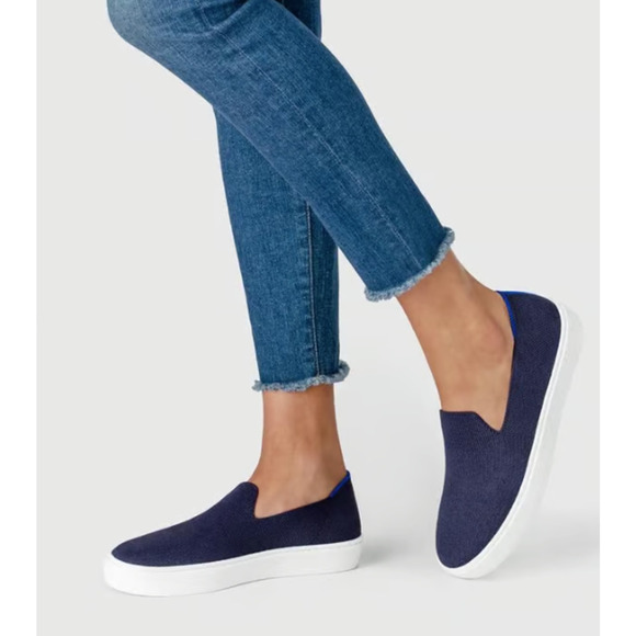 Rothy’s Shoes - Rothys Womens Blue The City Slip On Sneaker Comfort Sustainable Loafer Sz 9